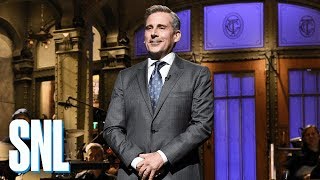 Steve Carell Returns to SNL Monologue  SNL [upl. by Aerdnahc]