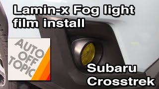 LaminX Fog light film install Subaru Crosstrek [upl. by Annayoj]