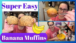 Super Easy Banana Muffins  Easy Muffin Recipe [upl. by Augustus258]