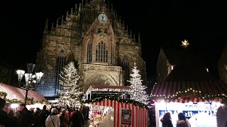 German Christmas Market  Nuremberg  One of the Best in Europe [upl. by Derward]