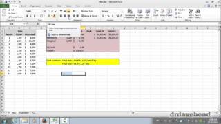 Calculating cost functions using Microsoft Excel [upl. by Ahsilat]