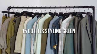 How to Style Green Outfits  Monochromatic Color Theory in Men’s Fashion [upl. by Inigo]