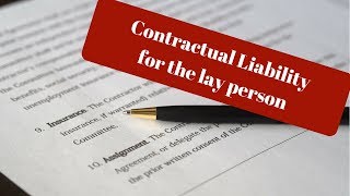 Contractual Liability under an insurance policy  the simple version [upl. by Neeloc701]