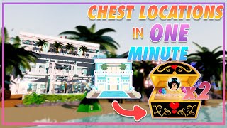 All Beach House Chest Locations 2022  ROYALE HIGH [upl. by Noyek165]