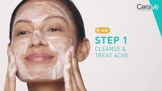 Simple Routine for Acne Prone Skin  Cerave [upl. by Itram447]