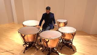 TIMPANI SOLO ETUDE 1 – SCHERZO BY TOM FREER [upl. by Enorel488]