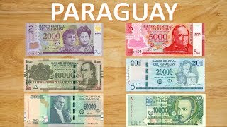 Billetes que circulan en Paraguay  Guaranies [upl. by Ardnazxela190]