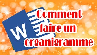 Créer un Organigramme sur Word [upl. by Laetitia]