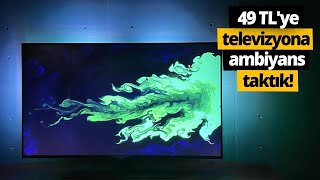 A101den 49 TLye alıp televizyonu ambiyans yaptık [upl. by Had739]