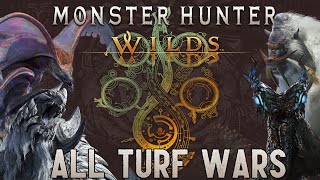 Every Monster Hunter Wilds Turf Wars  Part 1 [upl. by Lacie]