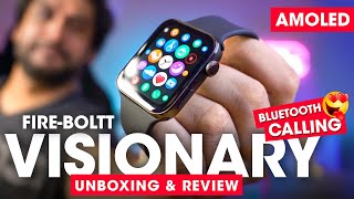 FireBoltt VISIONARY Unboxing amp Review ⚡️ CHEAPEST AMOLED Calling Smartwatch  Best Smartwatch 2022 [upl. by Lotti]