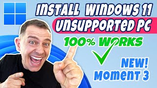 How to install Windows 11 on Unsupported PC Moment 3 May 2023 [upl. by Enrobso]