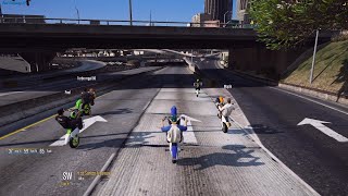 GTA 5 FiveM BCRP  Bike Life Fun  Supermoto Squad Ripping Through The City [upl. by Quartus]