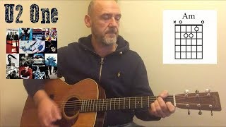 U2  One  Guitar lesson by Joe Murphy [upl. by Salesin]