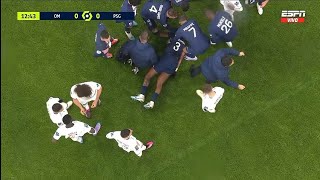 Kimpembe INJURY Vs Marseille [upl. by Notyad]