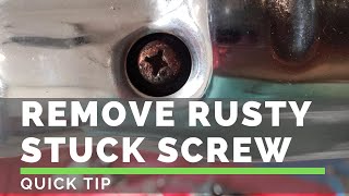 Remove Rusty Screw  Bolt  Quick Tip [upl. by Rehpotsrhc762]