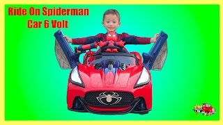 Unboxing Assembling Spiderman BatteryPowered Ride On Super Car 6V Test Drive Playtime Fun For Kids [upl. by Reffotsirhc]