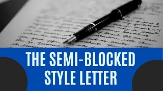 The SemiBlocked Style Letter CSEC EDPM [upl. by Robinia]