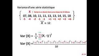 Moyenne variance et écart type Terminale S [upl. by Anod270]