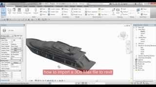 how to import a 3Ds Max file to revit [upl. by Esyahc]