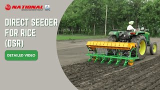 National Direct Seeder for Rice DSR English [upl. by Ixela]