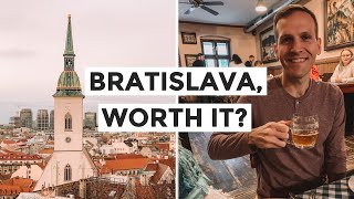 BRATISLAVA SLOVAKIA FOOD amp BEST THINGS TO DO [upl. by Gross]