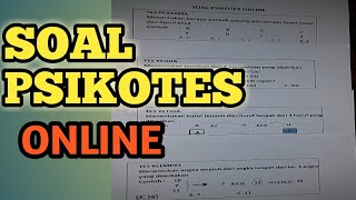 Psikotes kerja Online [upl. by Esiole]