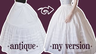 Recreating a Victorian petticoat pattern available [upl. by Cindie]