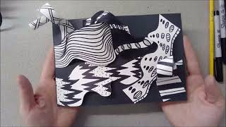 Charles McGee Paper Sculpture  Working with pattern and contrast  Relief Sculpture Project [upl. by Bradan261]