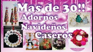 Mas de 30 Adornos Navideños Caseros Reciclando Facilisimos [upl. by Essenaj]