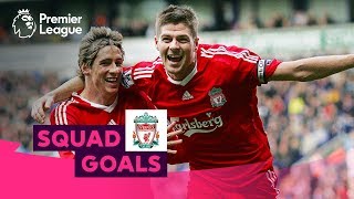 Unbelievable Liverpool Goals  Gerrard Torres Salah  Squad Goals [upl. by Skill740]