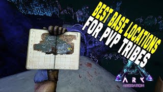 6 BEST BASE LOCATIONS FOR PVP TRIBES  ABERRATION  Ark Survival Evolved [upl. by Rebeh]