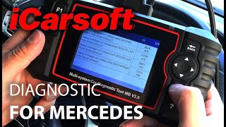 iCarSoft OBD Diagnostic MB 20 For Mercedes Review [upl. by Leirbaj]