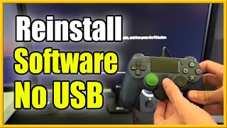 How to Reinstall PS4 System Software Without USB DEVICE Fast Method [upl. by Etnuahc]