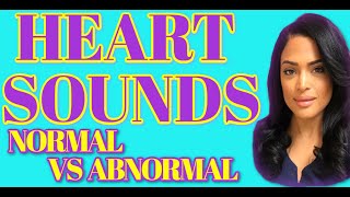 HEART SOUNDS NORMAL VS ABNORMAL AUDIO [upl. by Kung]