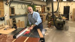 How To Cut a Tapered Board on a Tablesaw [upl. by Mable]