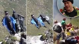 wingsuit crash into bridge  BASE and skydiving accidents [upl. by Goody983]