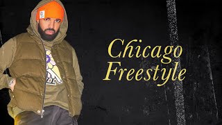 Drake  Chicago Freestyle Instrumental  Lyrics [upl. by Eibba]