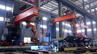 CLOOS  robots weld transformers at Shandong Mingrun [upl. by Inoek919]