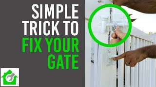 Fix Fence Gate  Quick and Easy [upl. by Farrah]