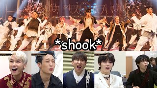 this is how idols reacted to ateez on Kingdom [upl. by Serra427]