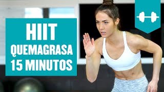 Rutina HIIT para adelgazar 15 minutos en Casa  HIIT Quema Grasa [upl. by Noevart]