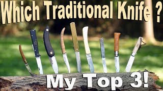 Some of the best budget Traditional Pocket Knives from around the world Which are My top 3 [upl. by Nelli]