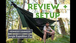 Hennessy Hammock  Jungle Expedition Zip  SETUP  REVIEW [upl. by Willa919]