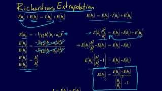 623Numerical Integration Richardson Extrapolation Derivation [upl. by Behrens321]