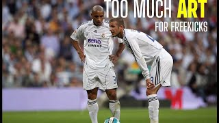 Beckham vs Carlos All Best Freekick Goals [upl. by Nolrac]