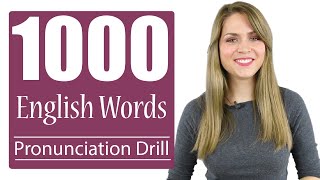 1000 Most Common English Words  Practice British Pronunciation  Vocabulary Drill [upl. by Steep618]