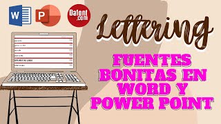 Como hacer Lettering en Word y en Power Point  Yalithza [upl. by Eleanore]