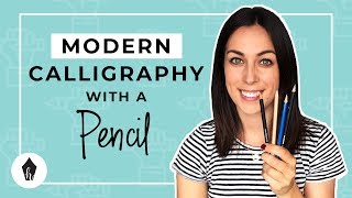 Beginners Guide To Doing Calligraphy with a Pencil [upl. by Ligriv]