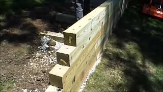 HOW TO Build a Timber Wall [upl. by Drice232]